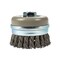 Forney Command PRO Cup Brush, Knotted with Bridle, 4 in x .020 in x 5/8 in-11 72832 - alternate 3